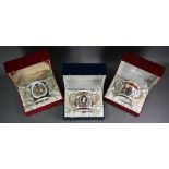Three boxed Spode limited edition large Royal Commemorative loving cups - 1977 Silver Wedding 249/
