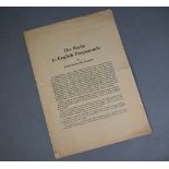 'The Reply To English Propoganda' a five page Third Reich propoganda pamphlet by Dr. Goebbels,