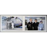 HM Queen Elizabeth II and HRH the Duke of Edinburgh Christmas card with printed photographic front