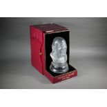 Webb Corbett crystal glass limited edition bust of Winston Churchill, modelled by Eric Griffiths, no