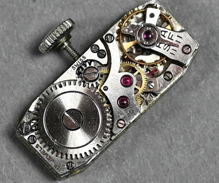 A lady's unmarked white and yellow metal Art Deco cocktail watch with 17-jewel Swiss movement and - Image 6 of 7