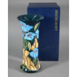 Moorcroft Collector's Club 'Blue Poppy' vase by Philip Gibson 2001, 25.5 cm (boxed)