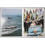 HM Queen Elizabeth II and HRH the Duke of Edinburgh Christmas card with printed photographic front