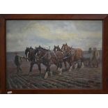 T Ivester Lloyd (1873-1942) - The Homecoming (ploughed field scene), watercolour, signed lower