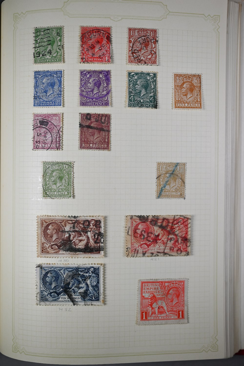 An album of postage stamps including four penny blacks and many penny reds to/w other Victorian - Image 4 of 4