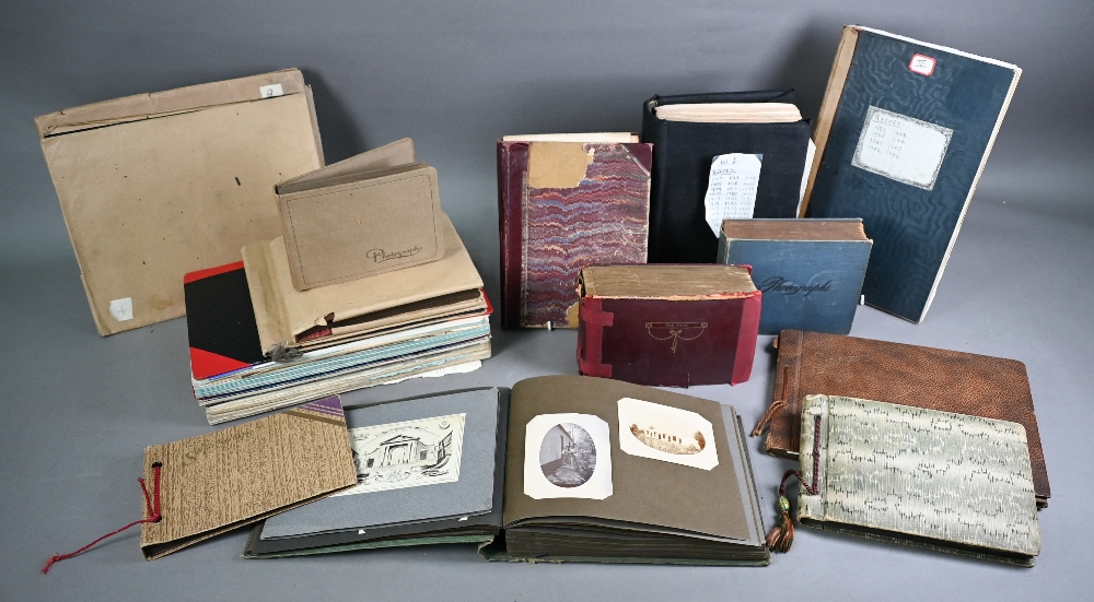 An interesting collection of photograph and scrap albums and other ephemera, relating to the naval