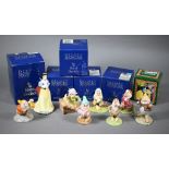 Royal Doulton Walt Disney's Snow White SW9 to/w Hoppy SW12, Sleepy SW15, Doc with Lantern SW19,