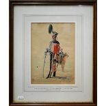 Major R Wymer - 'The 10th (the Prince of Wales's Own Royal) Hussars, 1836, watercolour of an