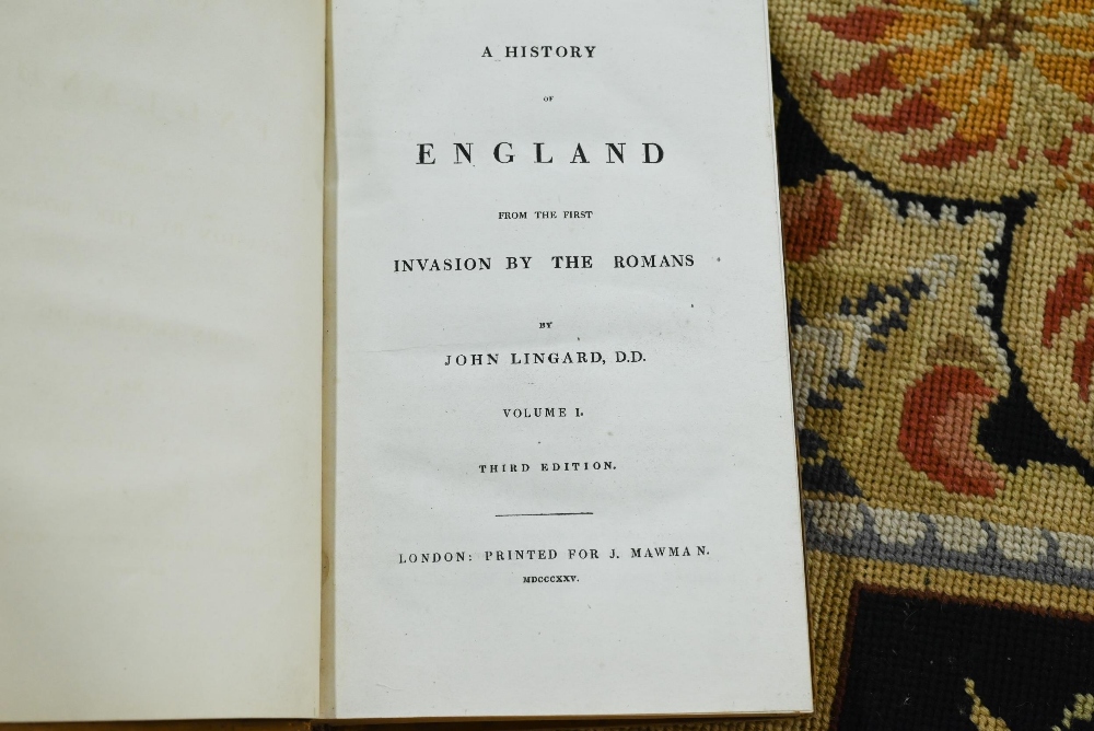 Lingard, John - A History of England, London: J Mawman, 14 vols - vols I-VIII 3rd edition 1825, vols - Image 2 of 4