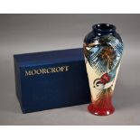 Moorcroft 'Ingleswood' baluster vase, 2002, 20.5 cm (boxed)