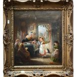 Frederick Daniel Hardy (1826-1911) - The recital, oil on canvas, signed and dated 1864 lower left,