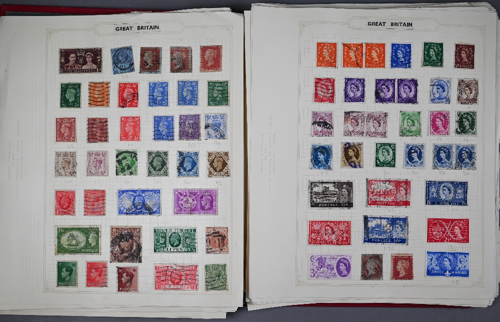 An album of Victorian and later British, Empire and Foreign postage stamps and another album - Image 4 of 4