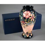 Moorcroft 'Oberon' baluster vase, designed  by Rachael Bishop, 2003, 31 cm (boxed)