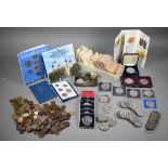 Quantity of coins including 1780 Thaler, Festival of Britain and other commemorative crowns,