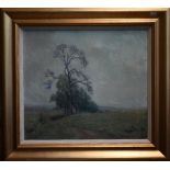Lily Osman Adams (1865-1945) - Landscape with tree, oil on canvas, signed lower right, 39 x 44 cm