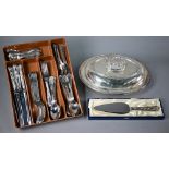 Kings' pattern EPNS flatware set