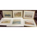 Stanley Heaver Light Cruisers Watercolour Together with a collection of Watercolours,