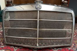 A Mercedes chrome grille