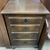 A 20th century oak chest,