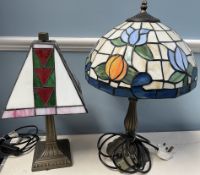 A Tiffany style table lamp,