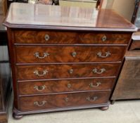 A 19th century mahogany chest,