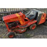 A Westwood ride on lawn mower with collection bin (Sold for spares)