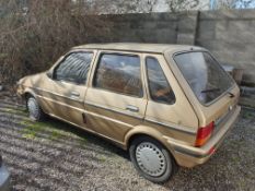 An Austin Metro Van den plas in gold, first registered August 1986, 1275cc,