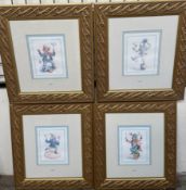 After Rob Pohl A set of four prints of clowns