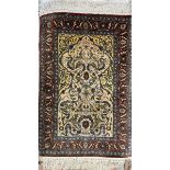 An Egyptian silk pile rug,