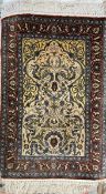 An Egyptian silk pile rug,