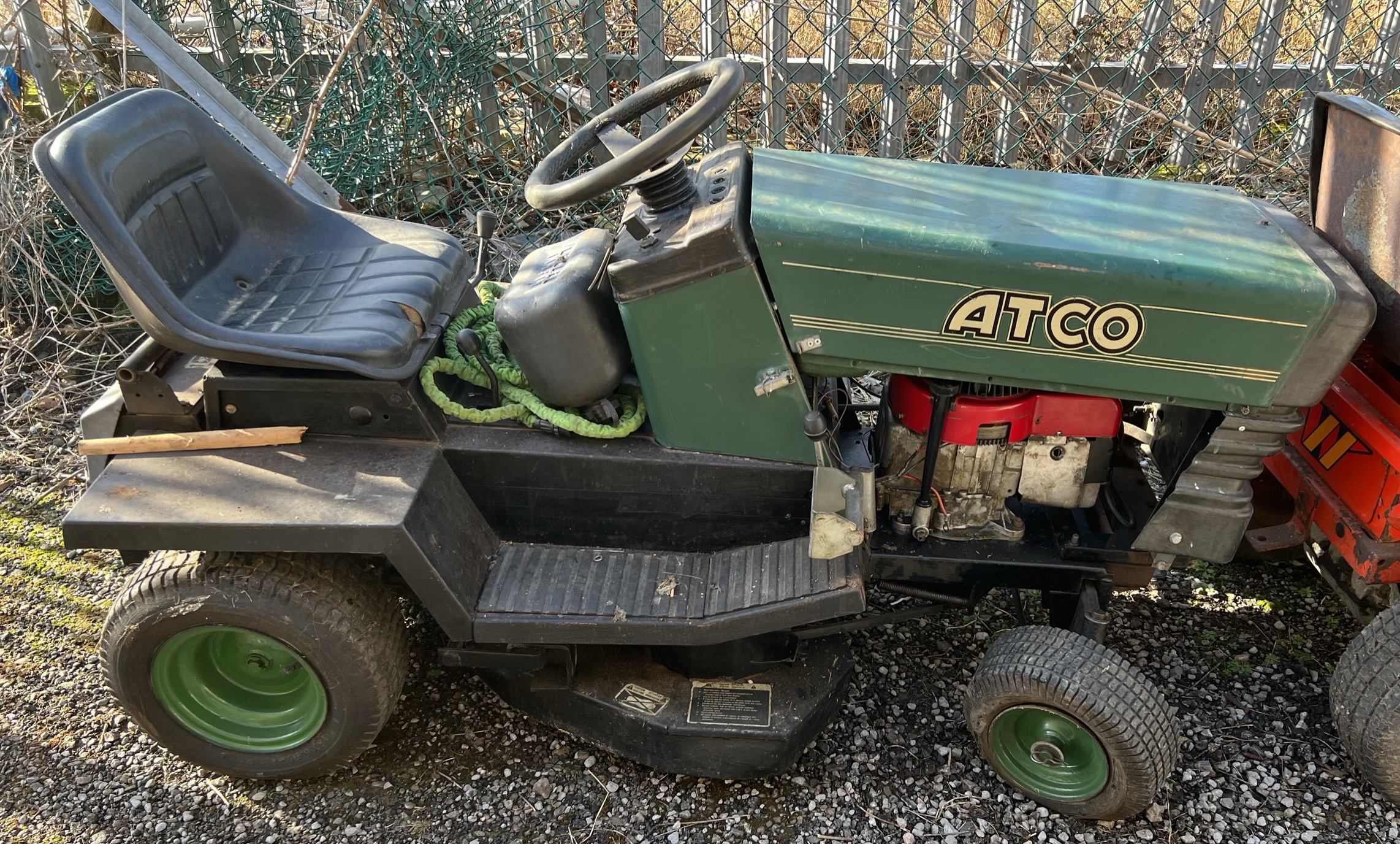 An Atco ride on lawn mower (Sold for spares)