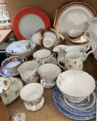 A Duchess part tea set together with assorted cups, saucers, bowls,