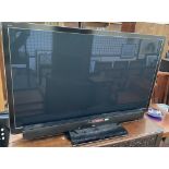 A Panasonic TX-P50GT30B flat screen television,