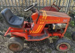 A Westwood ride on lawn mower and deck (Sold for spares)