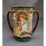 A Limited edition Royal Doulton pottery loving cup,