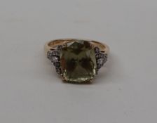 Gemporia - An 18ct gold dress ring,