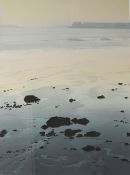 Naomi Tydeman Soft Morning, South Beach, Tenby Watercolour Signed and inscribed verso 72.