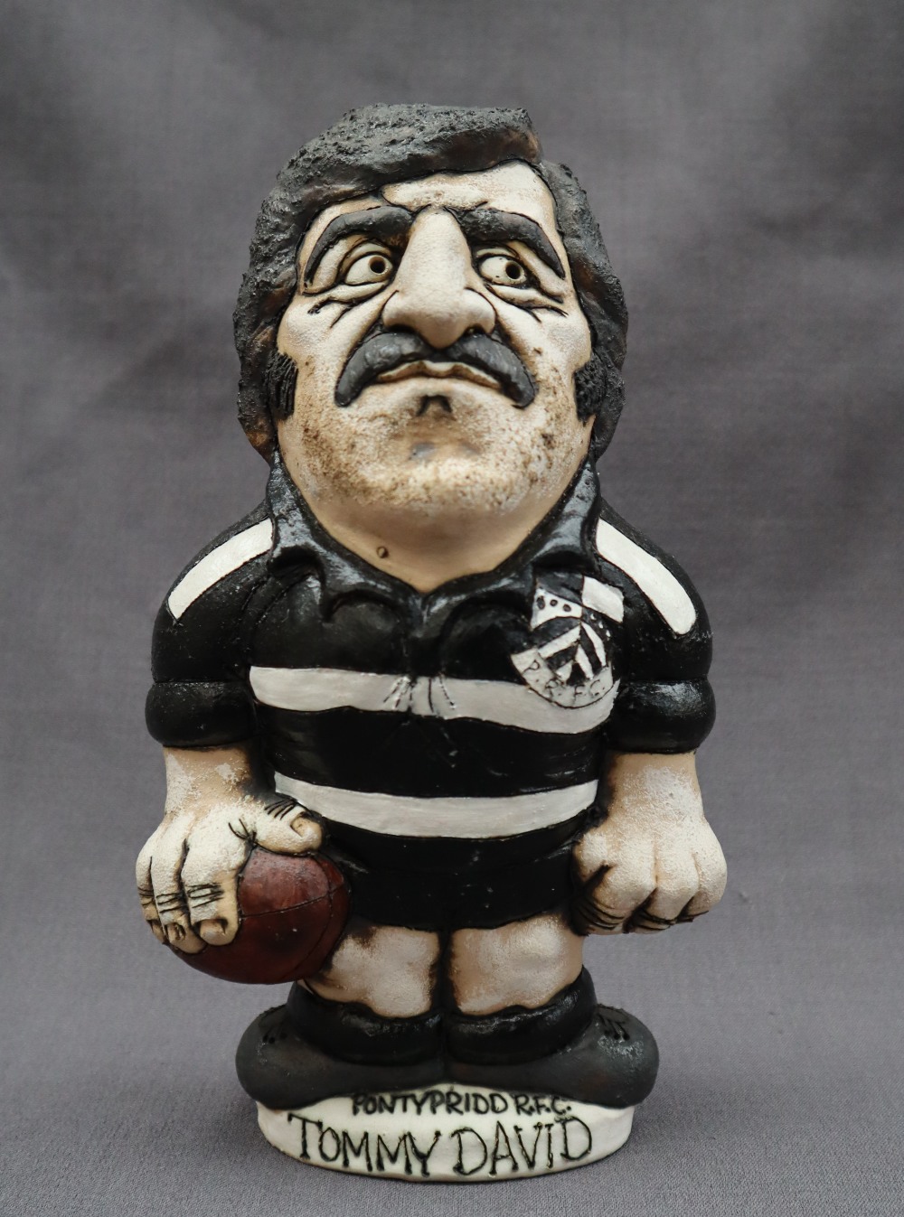 A John Hughes pottery Grogg of Tommy David in Pontypridd kit with no 6 to the reverse, - Image 3 of 10