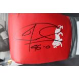 Boxing - Joe Calzaghe assorted items including a signed glove annotated bellow 46-0 indicating his