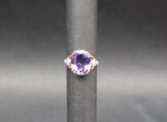 Gemporia - An 18ct gold Lorique tanzanite and diamond ring,