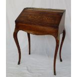 A continental marquetry decorated bureau,