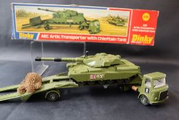 A 1976 Dinky die cast toys AEC Artic Transporter with Chieftan Tank, No.