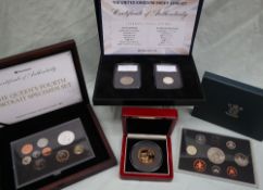 The United Kingdom Brexit coin set, including The Entry to EEC 50p and The 2016 Silver Round Pound,