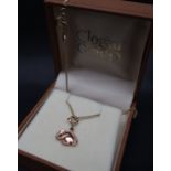 A 9ct Clogau Welsh gold pendant in the form of a mouse on a 9ct gold chain, approximately 4 grams,