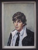 David Griffiths John Owen Head and shoulders portrait Oil on board Signed and dated 1981 34 x