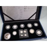 The Royal Mint - The Queen's 80th Birthday collection, a celebration of silver, 13 coin collection,