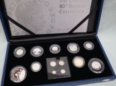 The Royal Mint - The Queen's 80th Birthday collection, a celebration of silver, 13 coin collection,