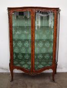 A French kingwood and ormolu mounted vitrine,