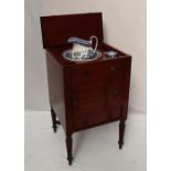 A William IV mahogany gentleman's washstand,
