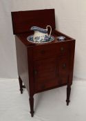 A William IV mahogany gentleman's washstand,